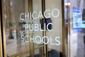 The headquarters for Chicago Public Schools in 2022. (Scott Olson/Getty Images)