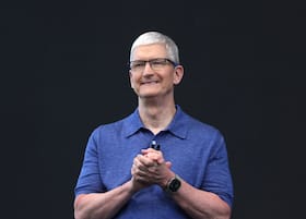 Apple CEO Tim Cook at the start of the Apple Worldwide Developers Conference in Cupertino, Calif., on June 10. (Justin Sullivan/Getty Images)